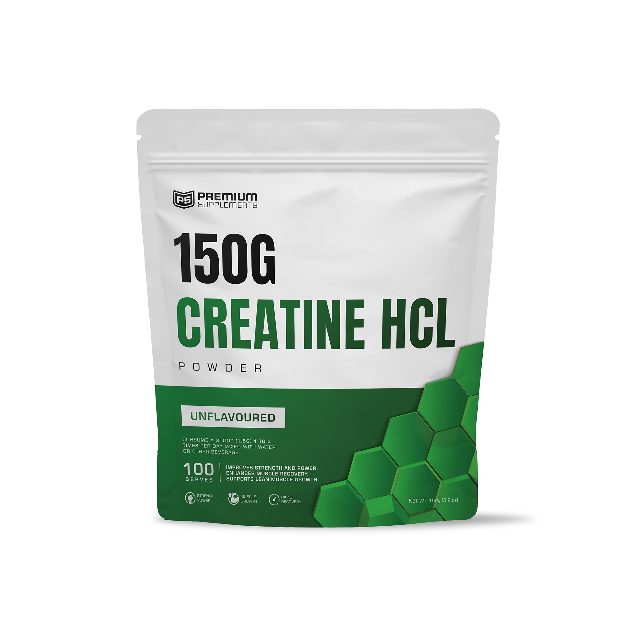 Creatine HCL 150g by Premium Supps