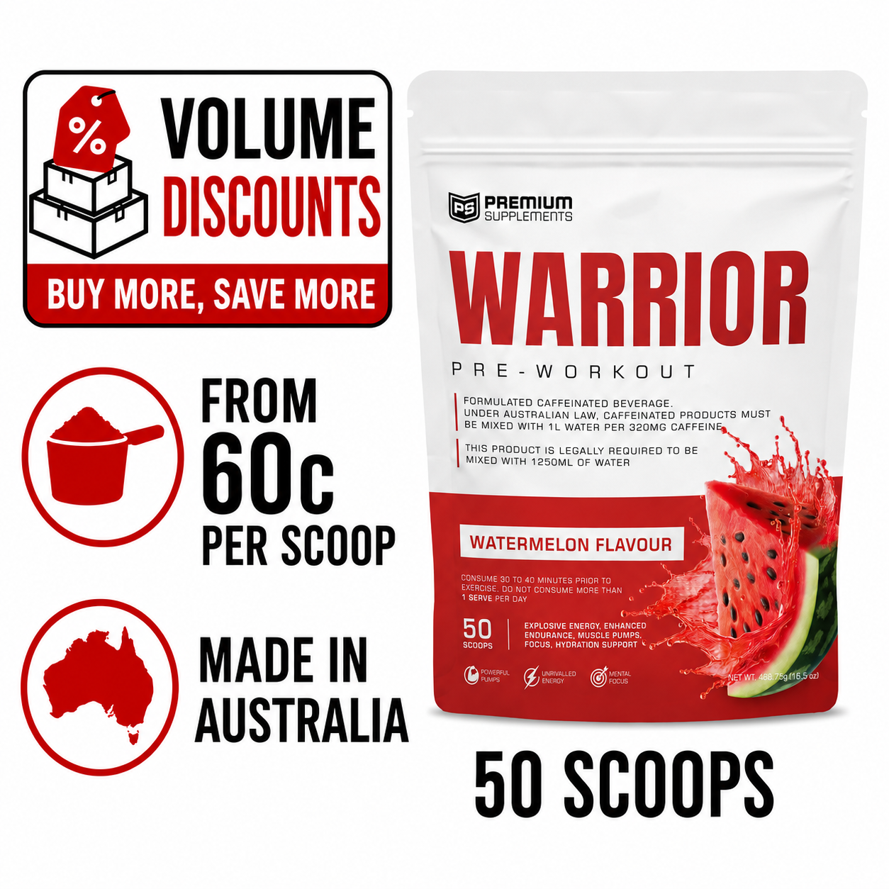 Warrior High-Stimulant Pre-workout