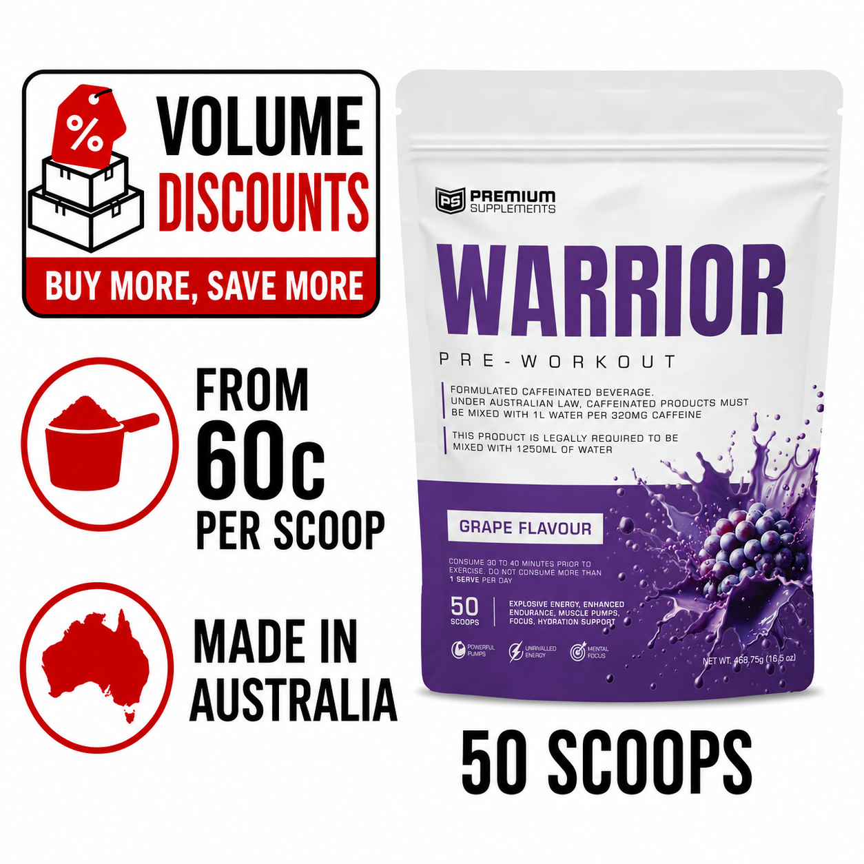 Warrior High-Stimulant Pre-workout