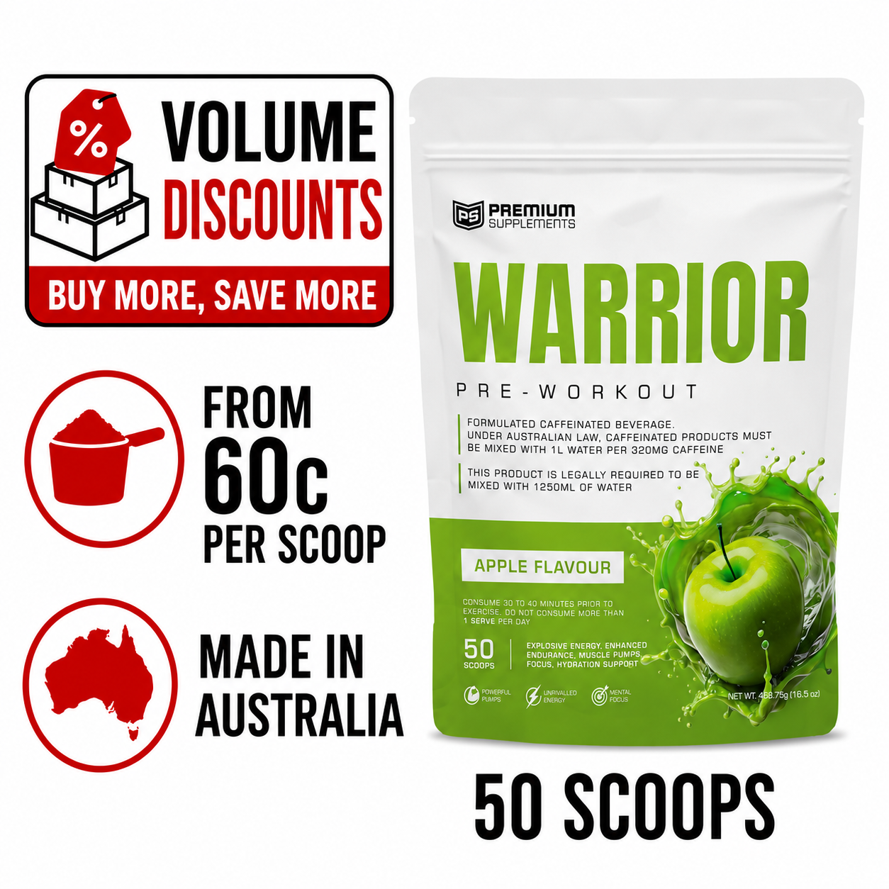 Warrior High-Stimulant Pre-workout