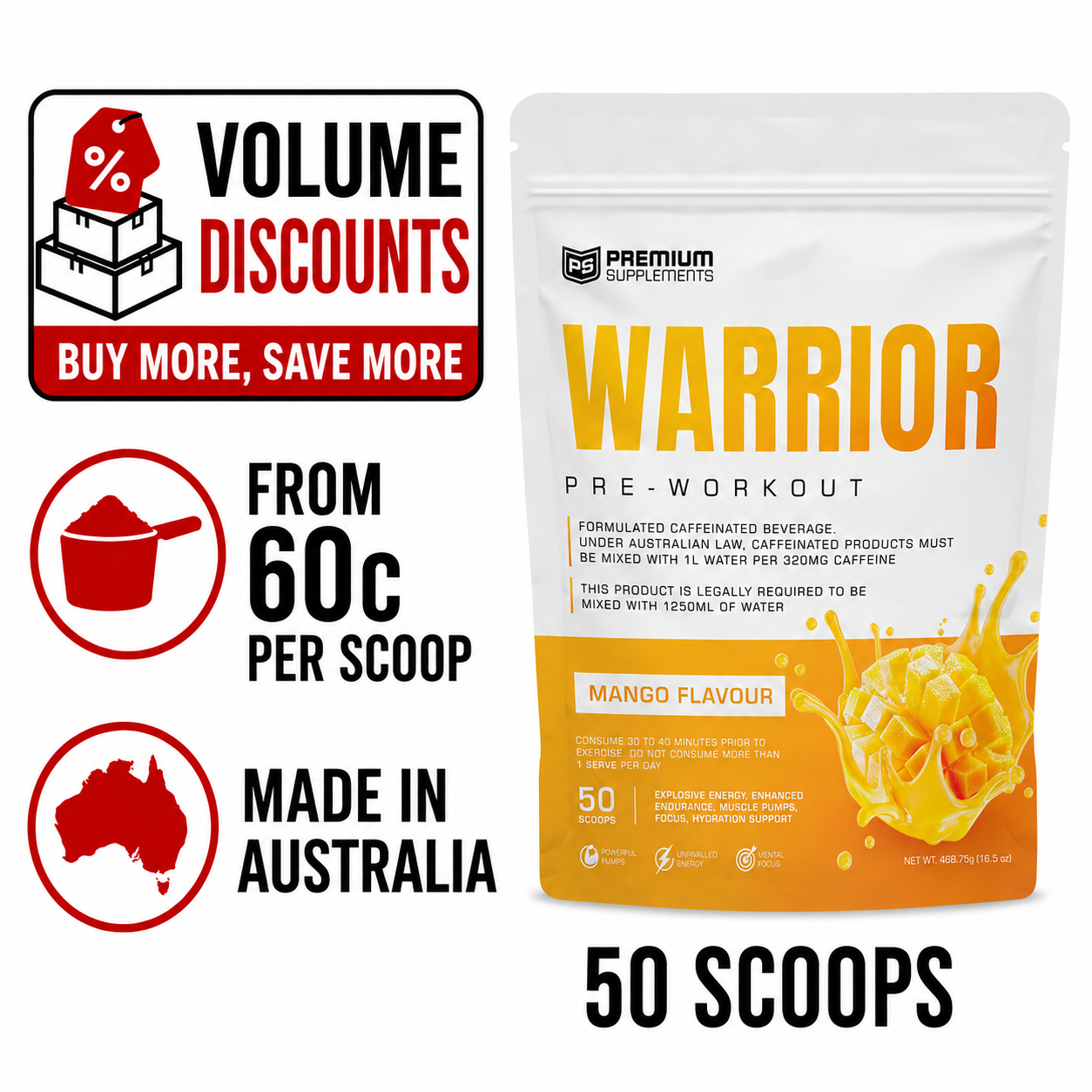 Warrior High-Stimulant Pre-workout