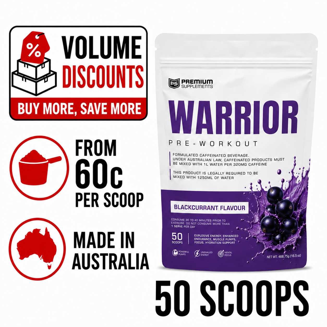 Warrior High-Stimulant Pre-workout