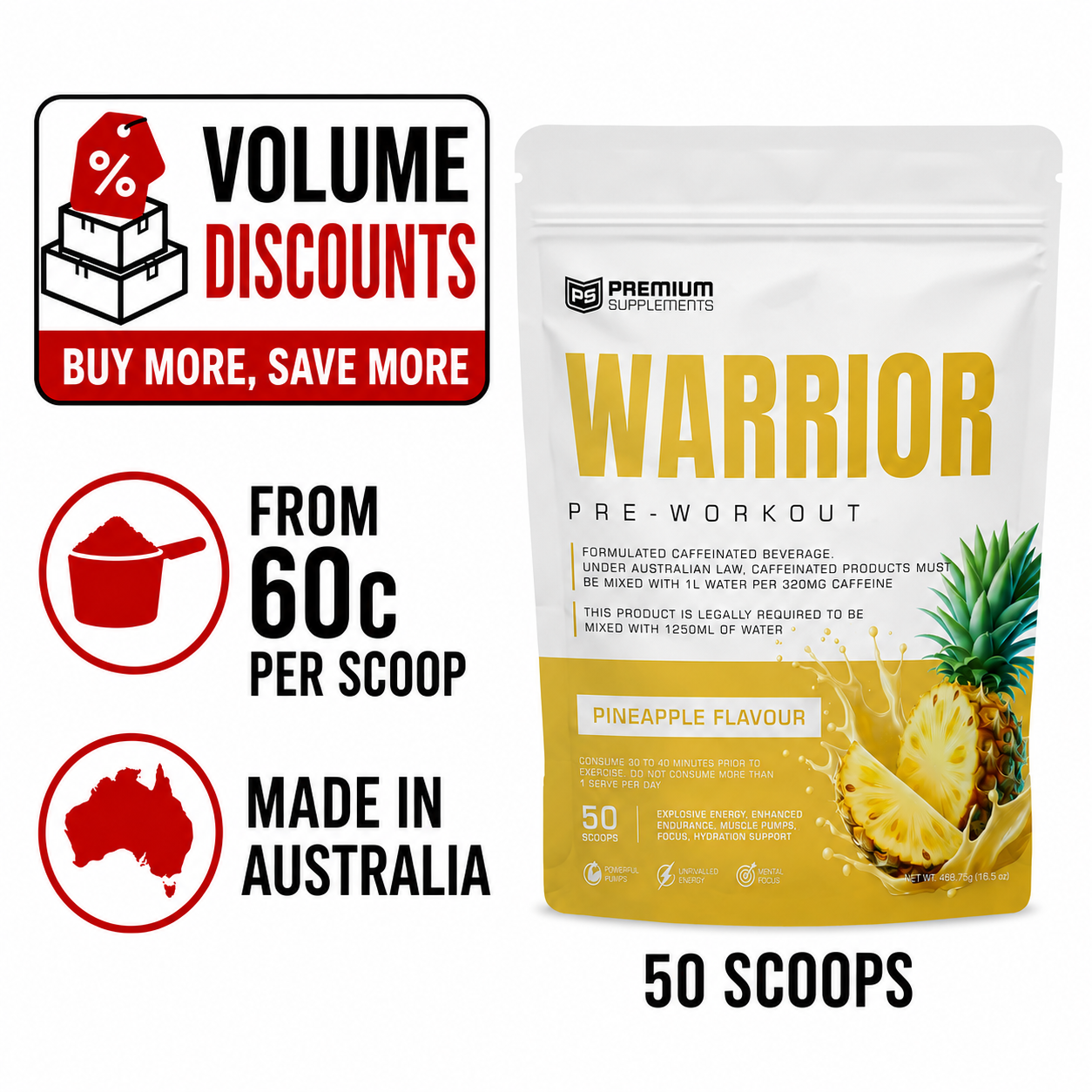 Warrior High-Stimulant Pre-workout