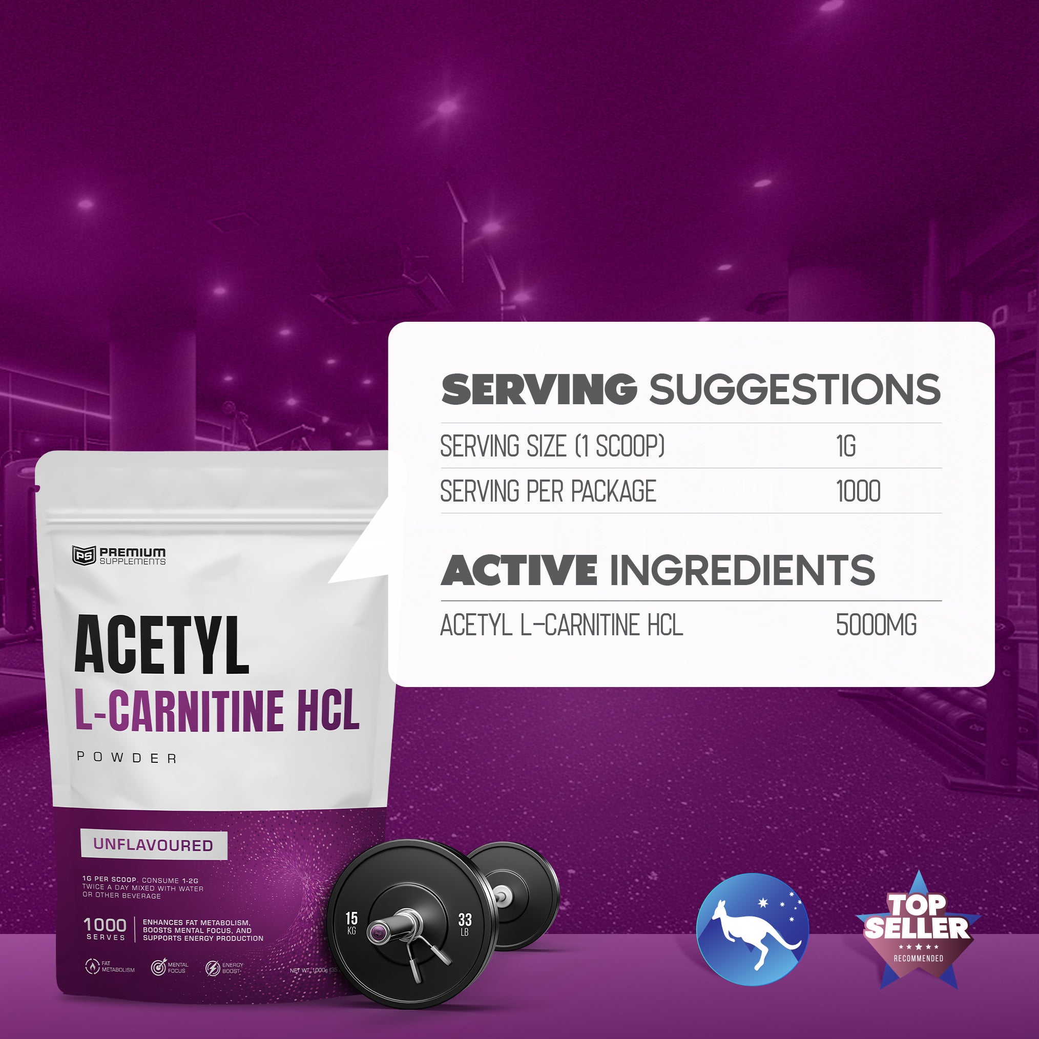 Acetyl-L-Carnitine HCL Premiumsupps Acetyl-L-Carnitine HCL Premiumsupps