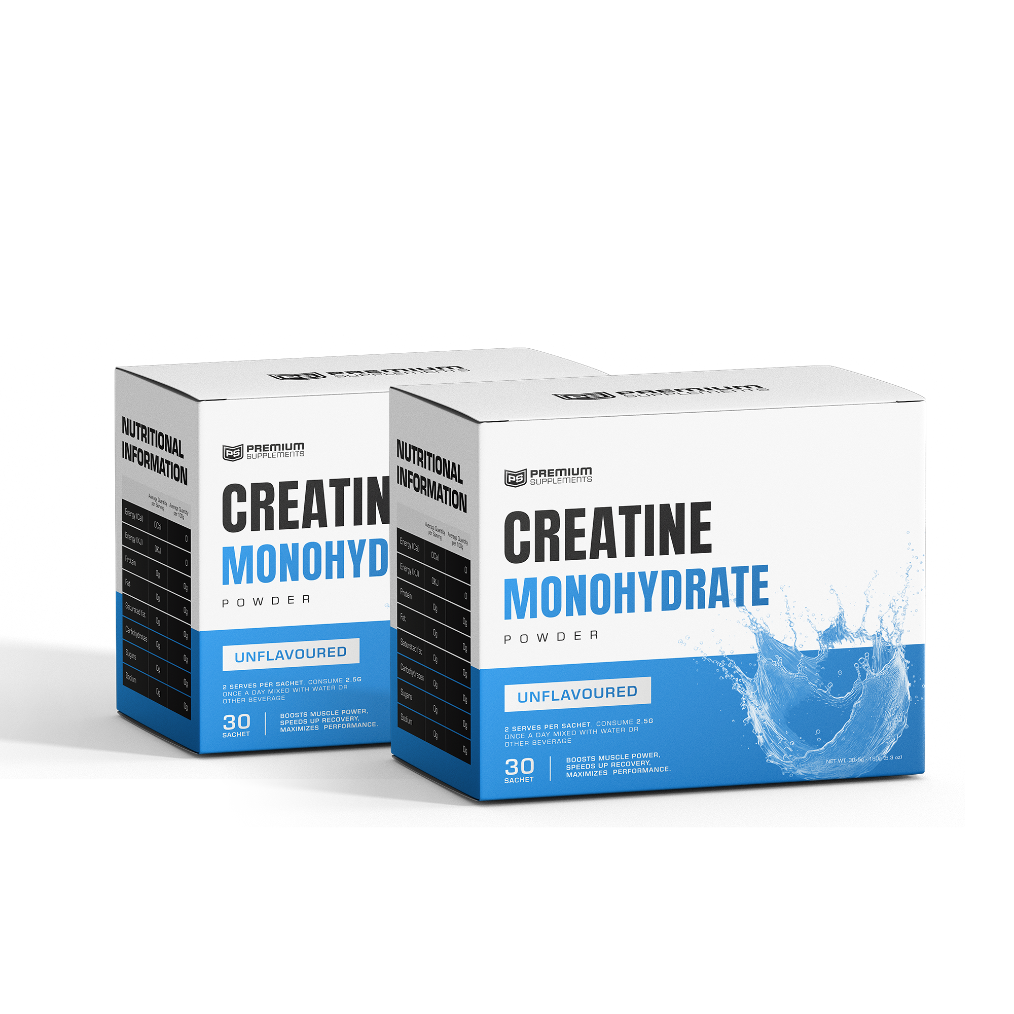 Micronized Creatine Monohydrate Sachets | 30 x 5g Travel Packets