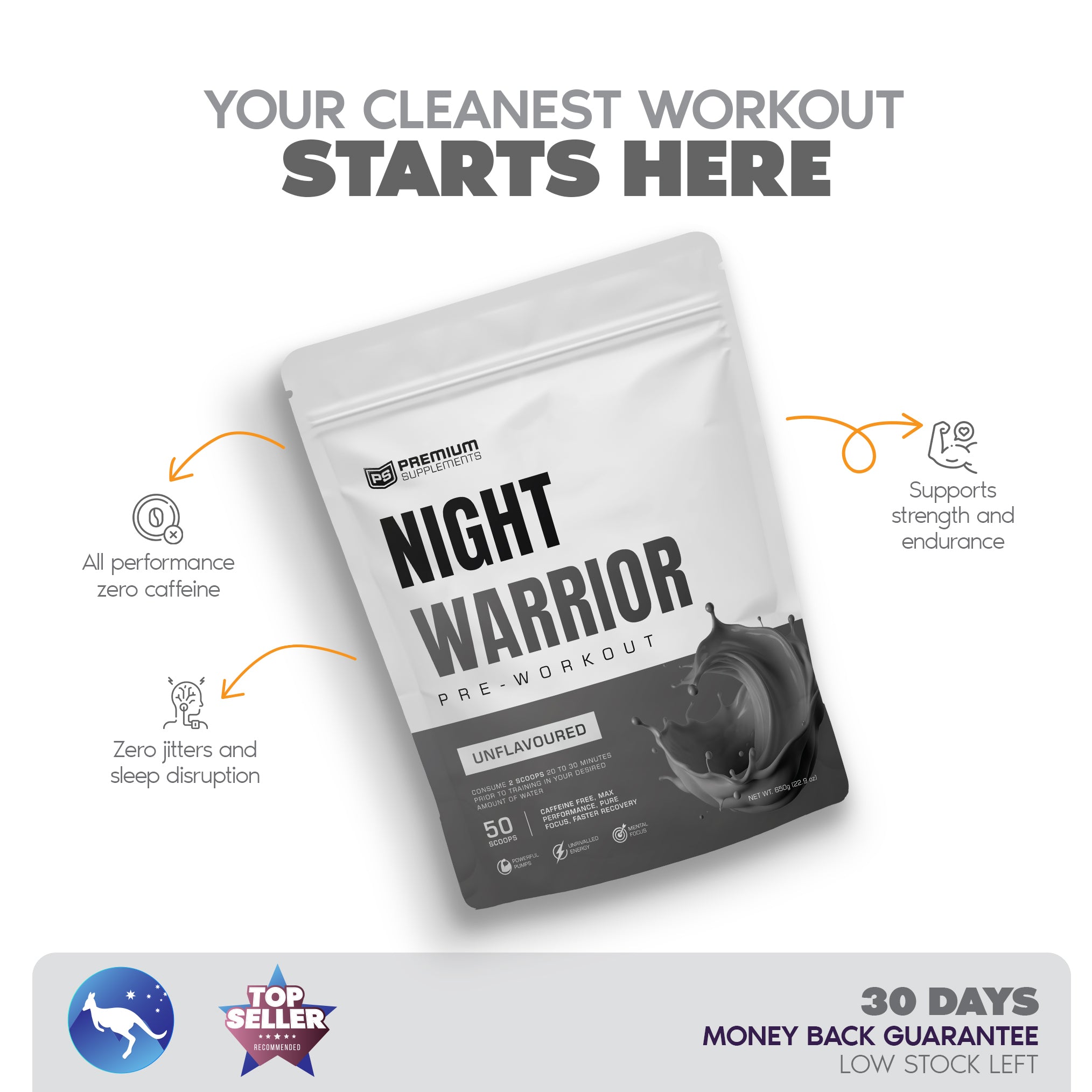 Night warrior Caffeine-free Pre-workout