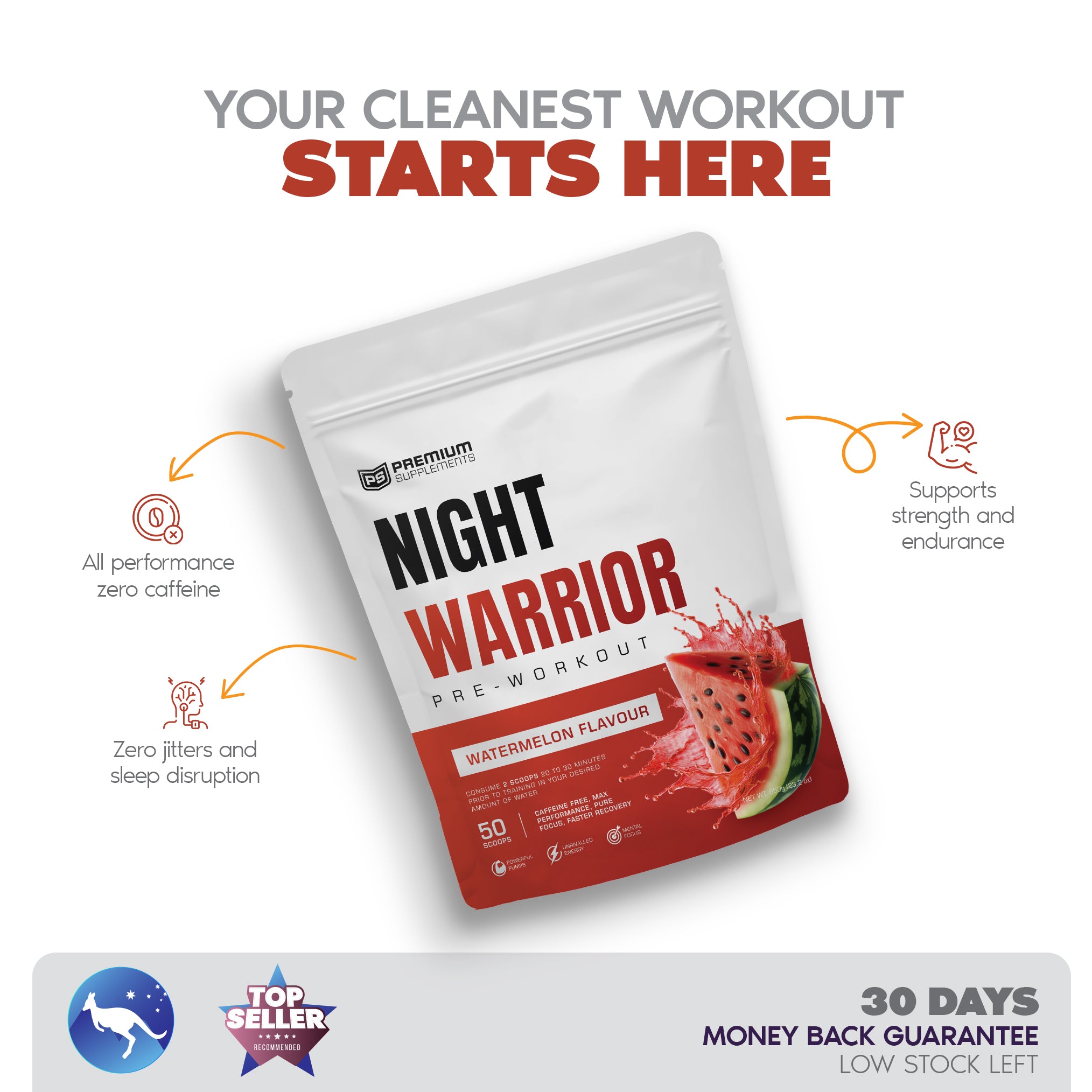 Night warrior Caffeine-free Pre-workout