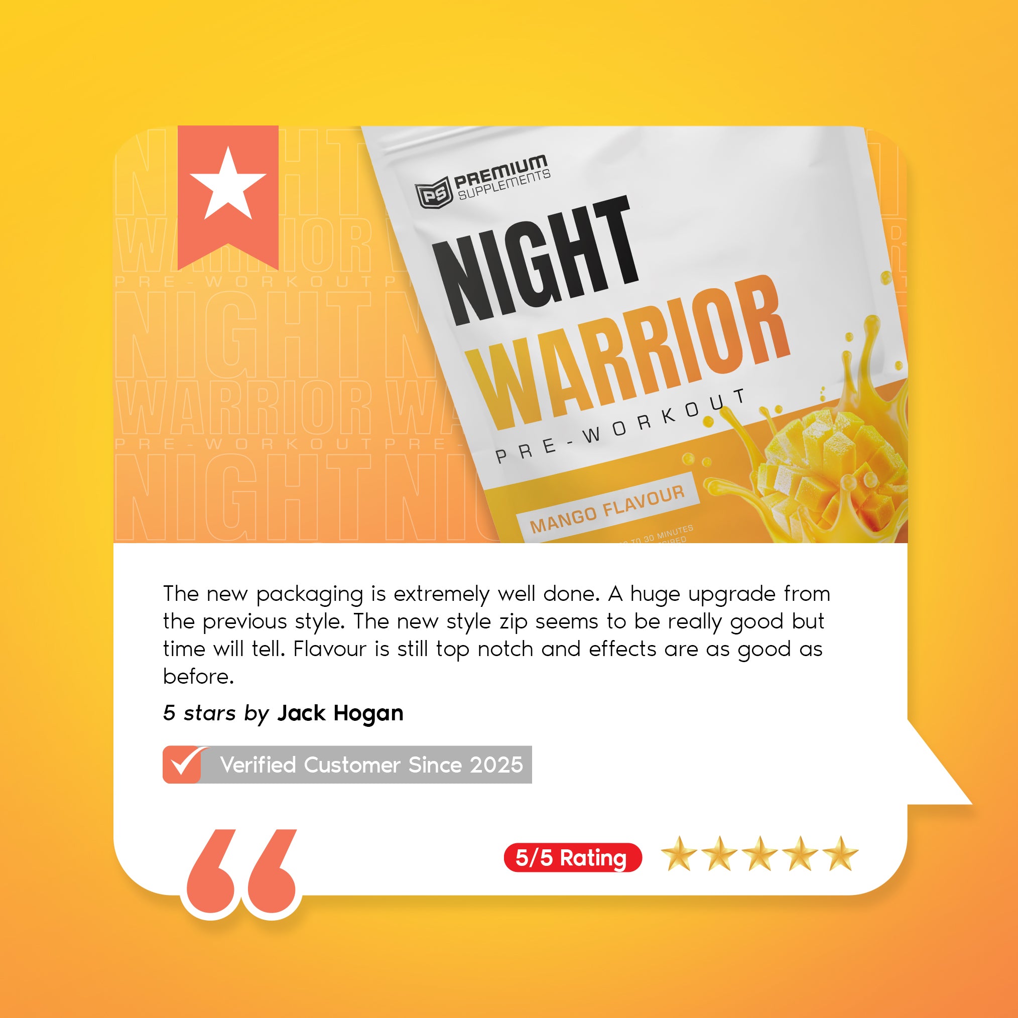 Night warrior Caffeine-free Pre-workout
