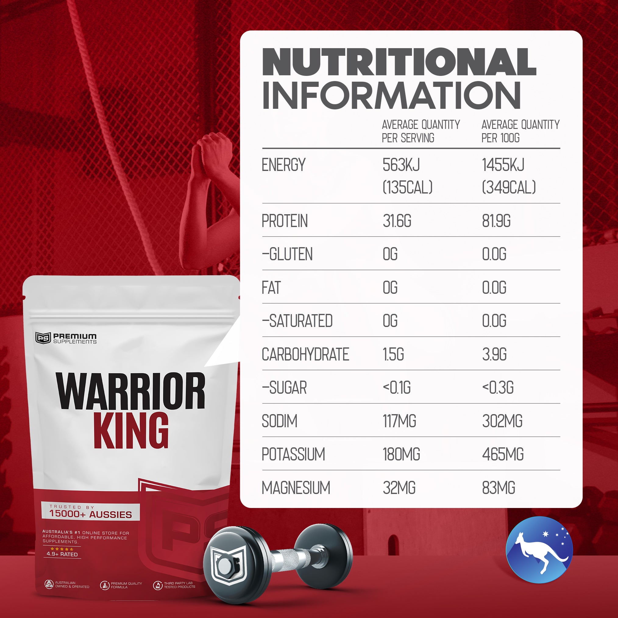 Warrior KING Ultra High-Stim Pre-workout