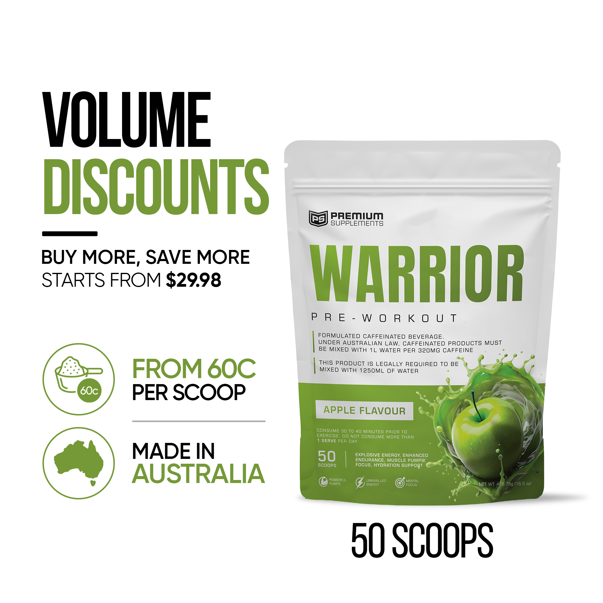 Warrior High-Stimulant Pre-workout