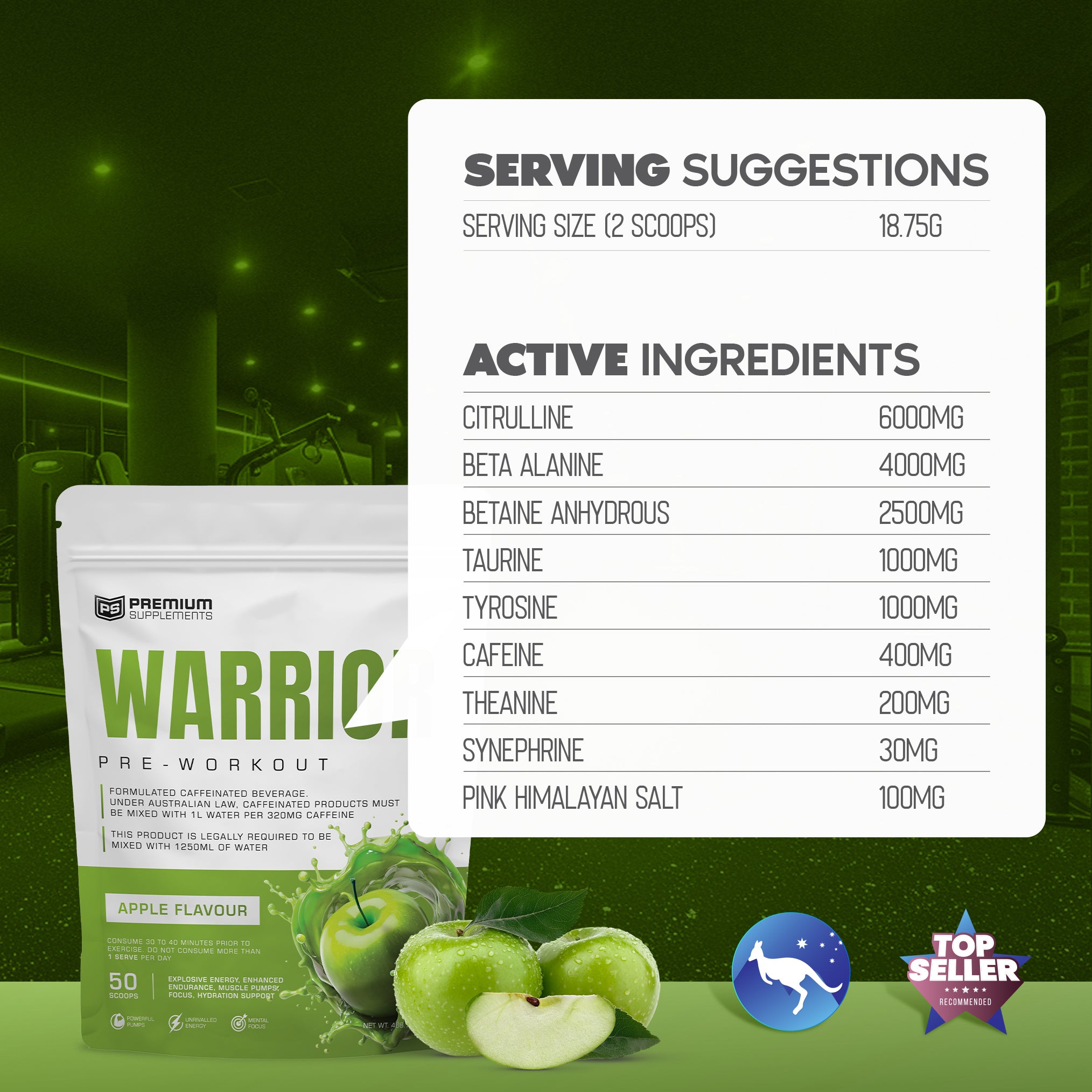 Warrior High-Stimulant Pre-workout