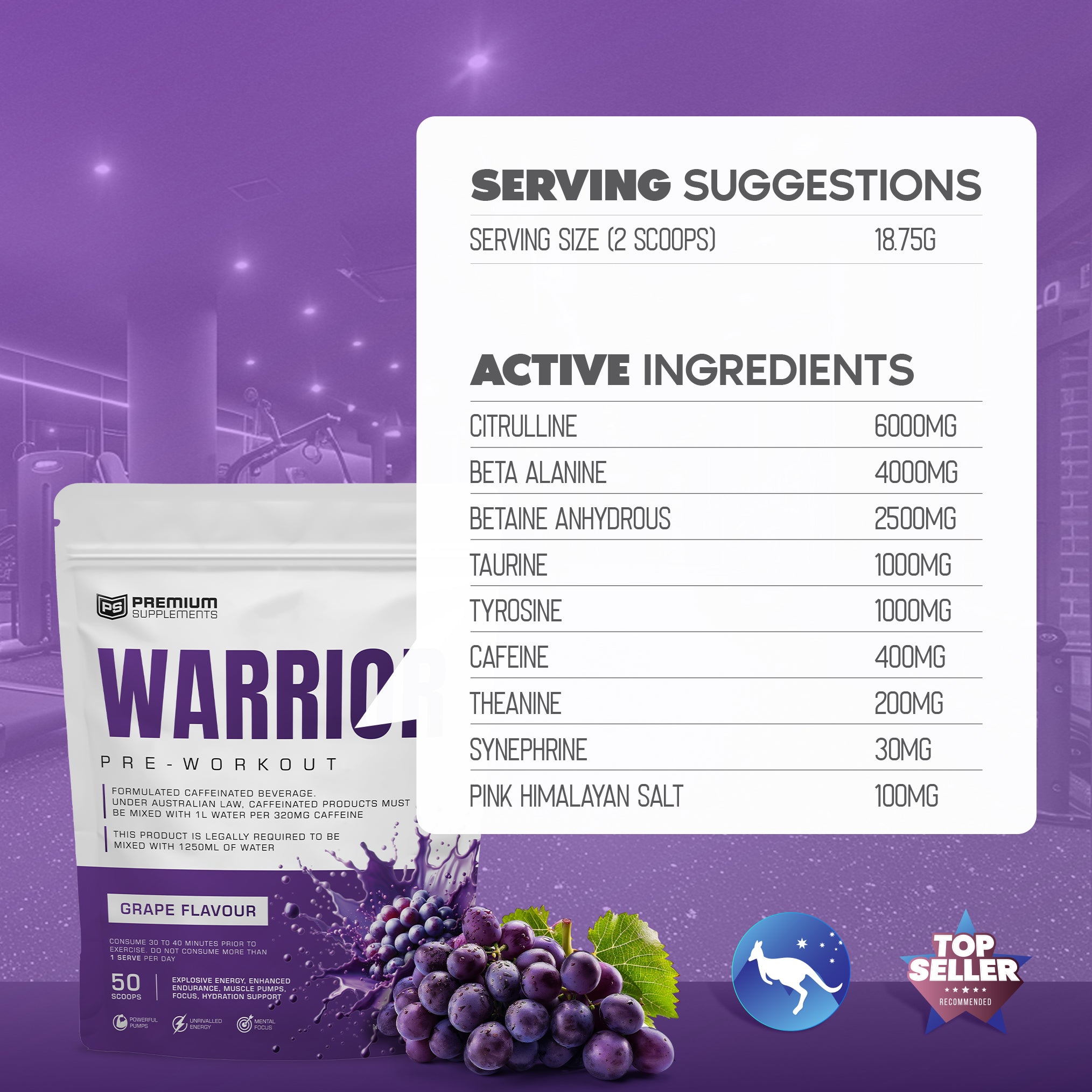 Warrior High-Stimulant Pre-workout