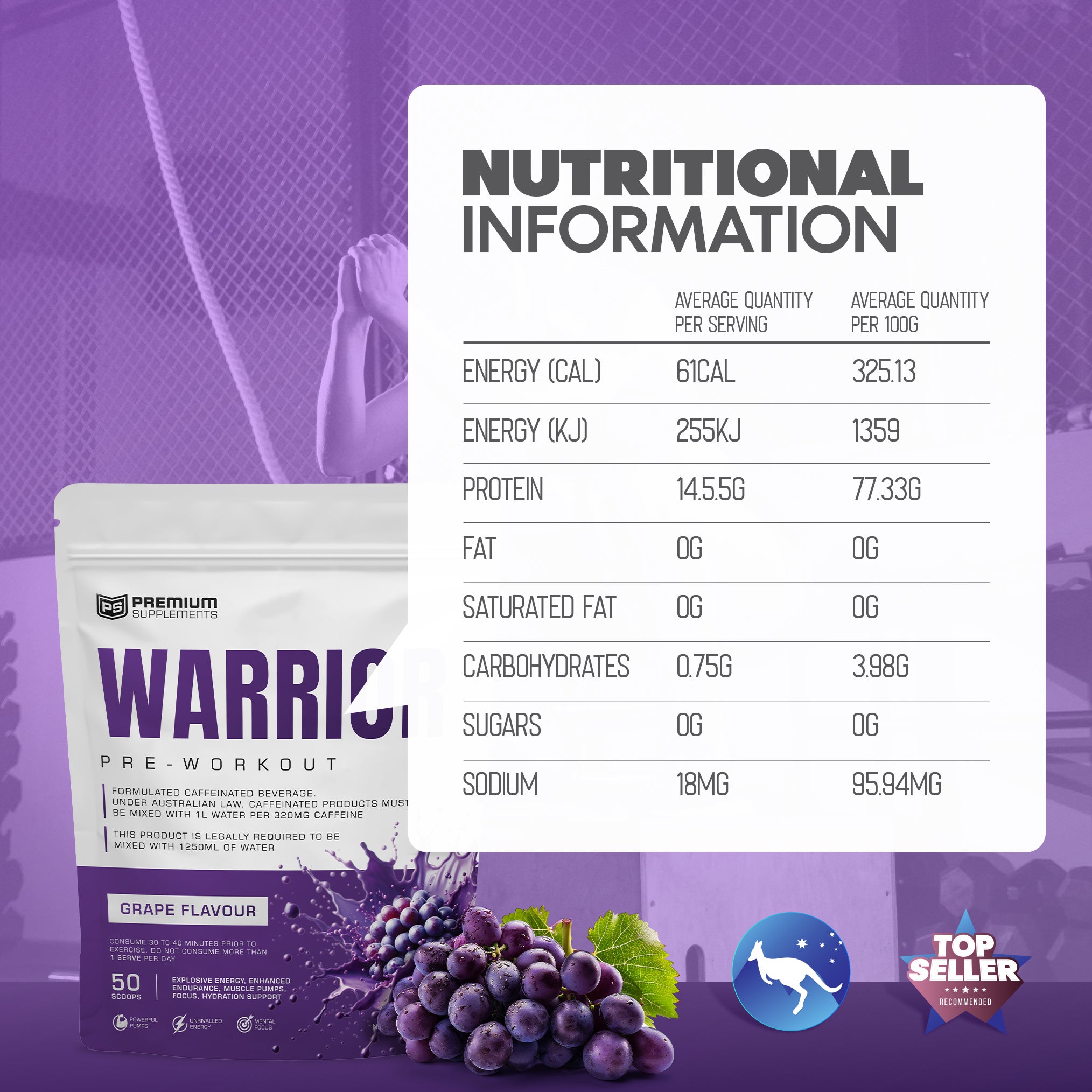 Warrior High-Stimulant Pre-workout