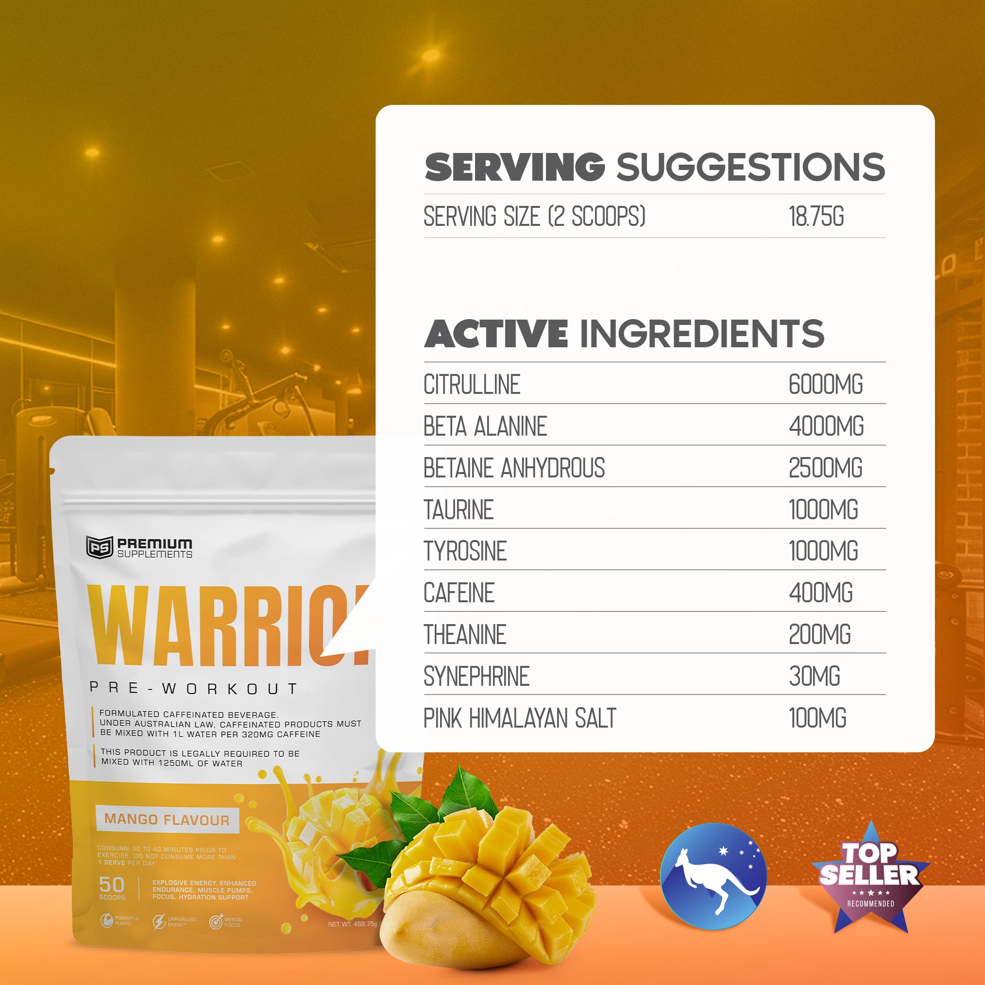 Warrior High-Stimulant Pre-workout