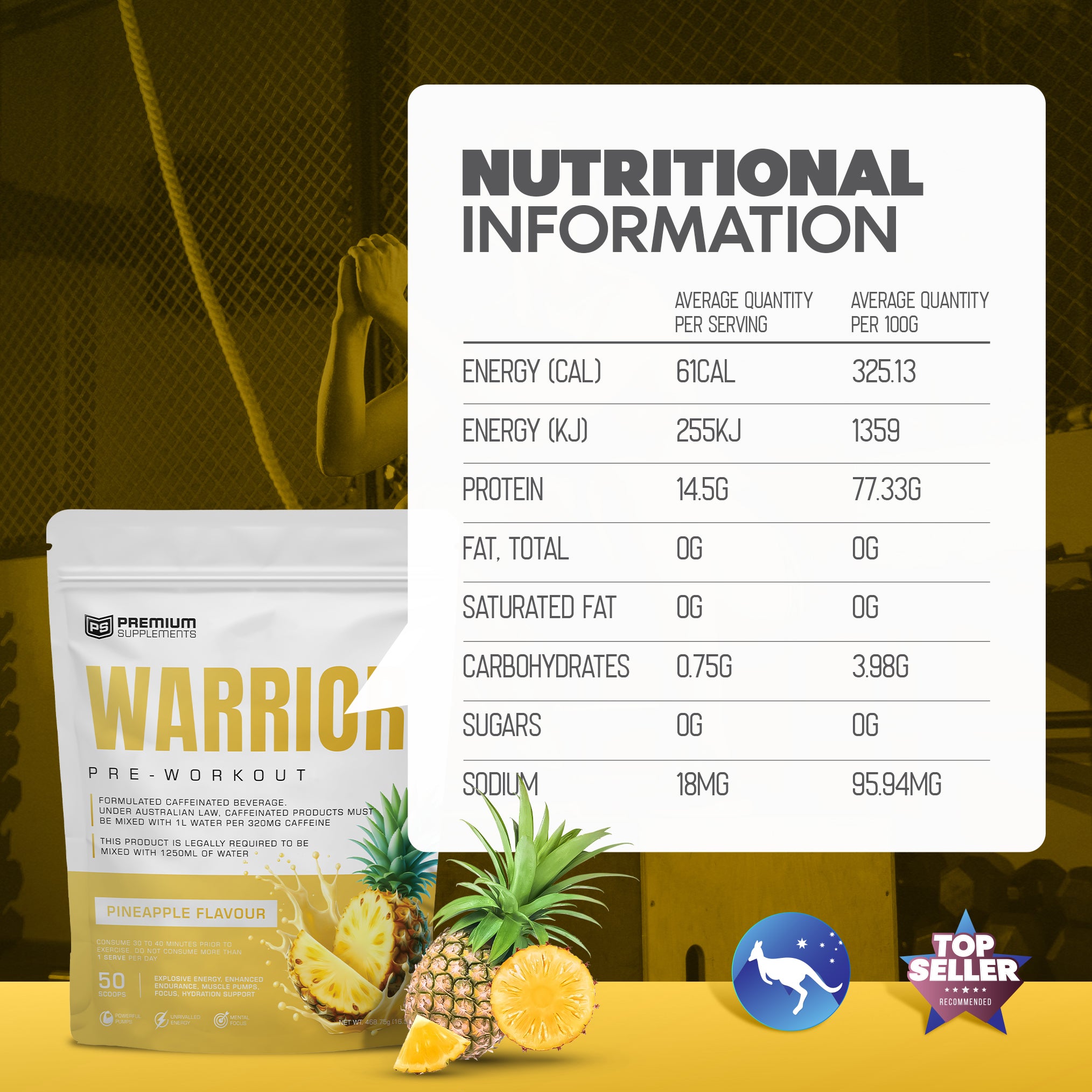 Warrior High-Stimulant Pre-workout