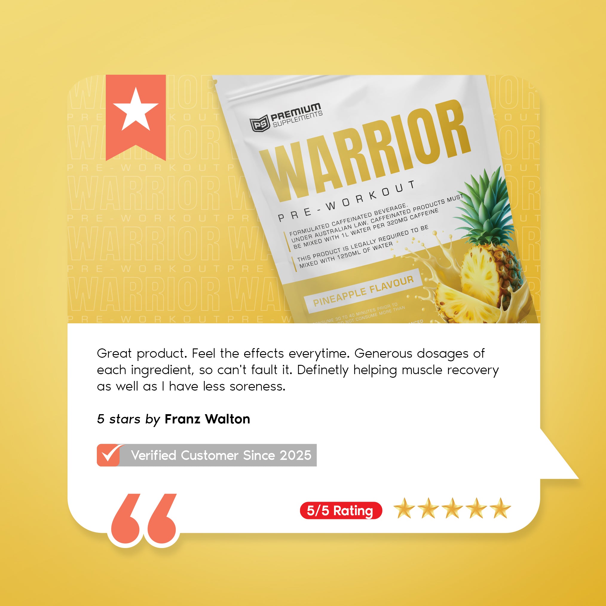 Warrior High-Stimulant Pre-workout