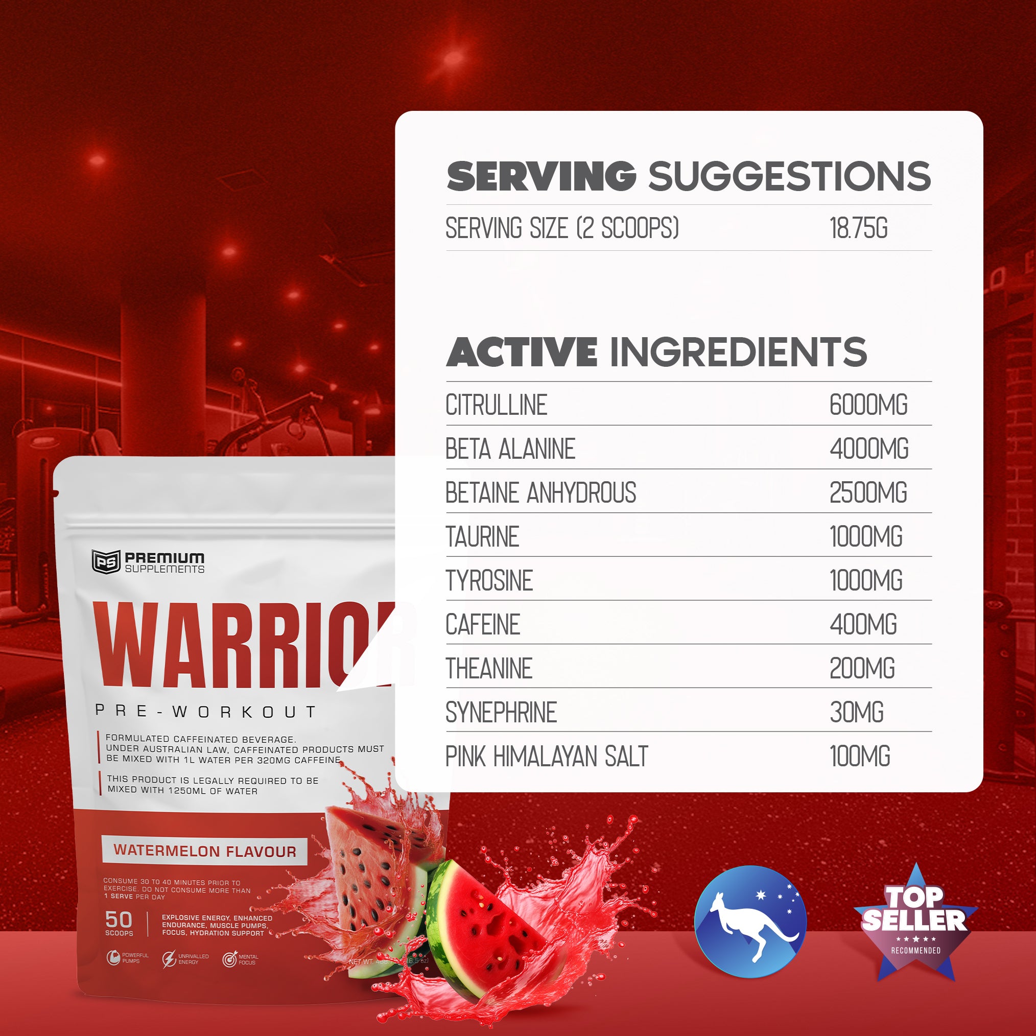 Warrior High-Stimulant Pre-workout