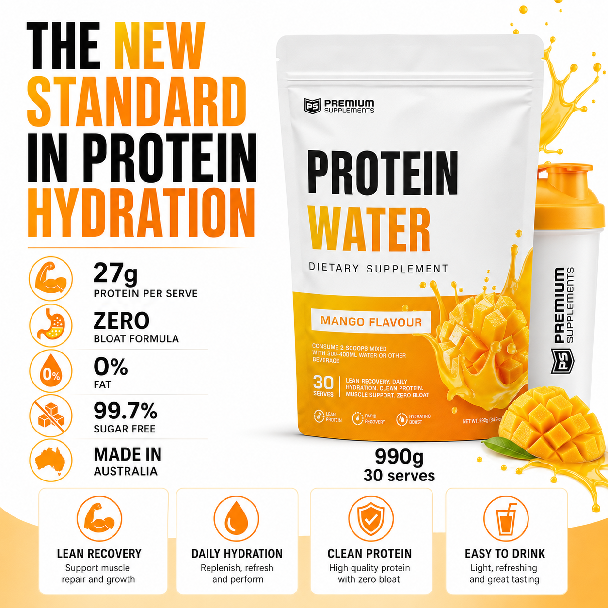 Protein Water 990g