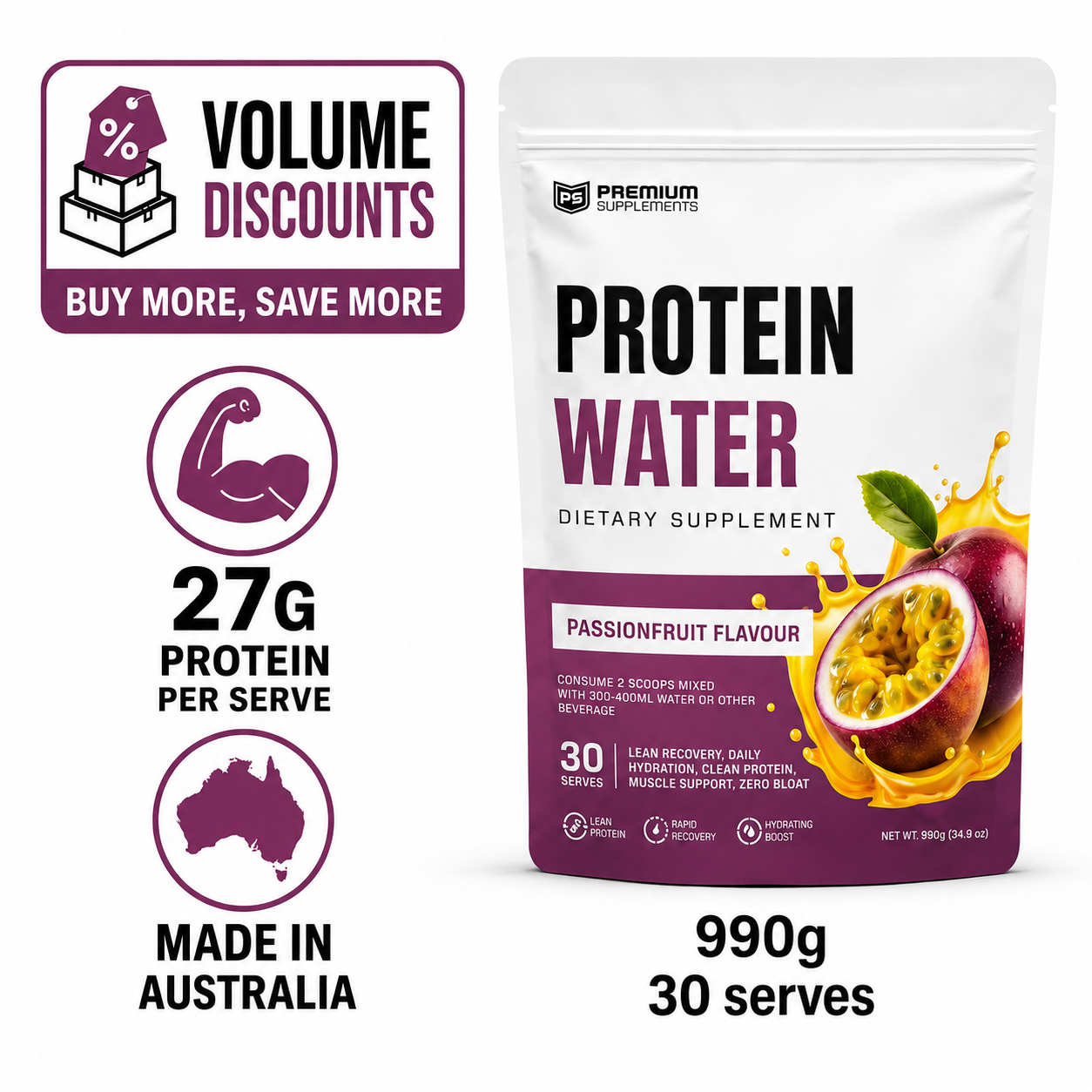 Protein Water 990g