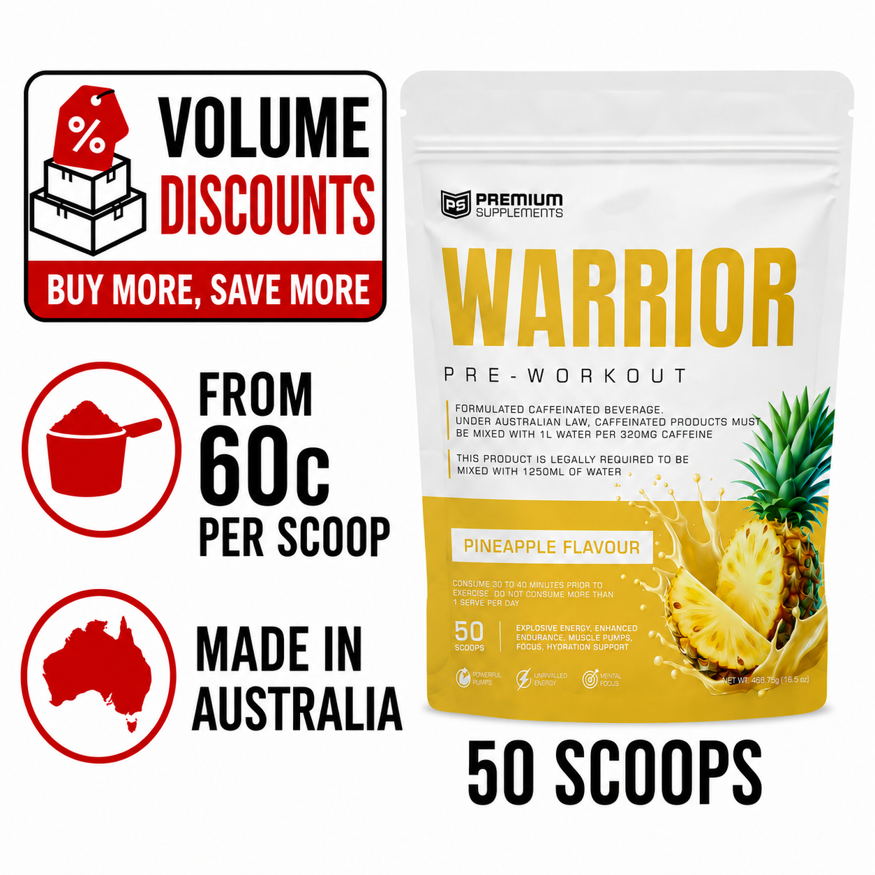 Warrior High-Stimulant Pre-workout