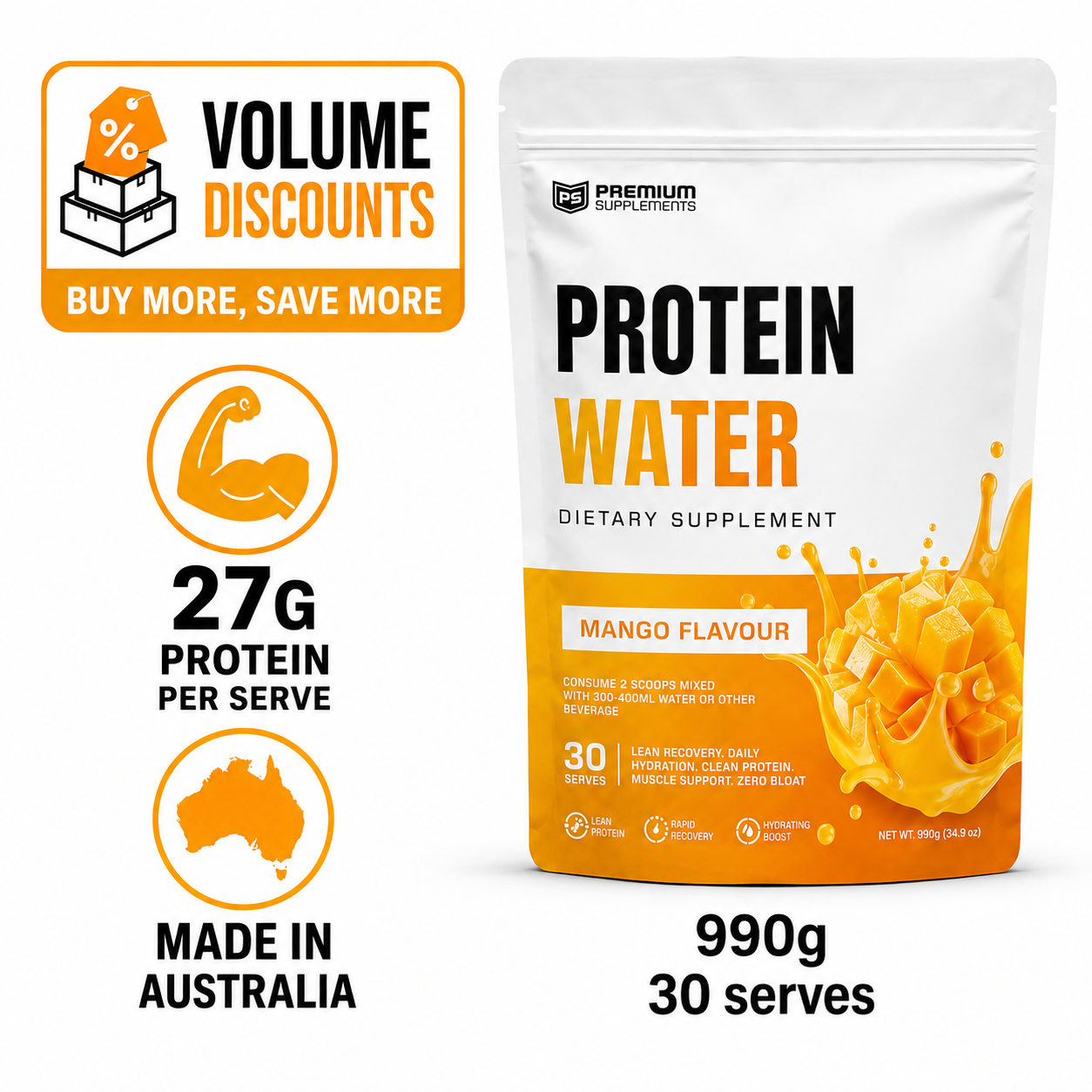 Protein Water 990g