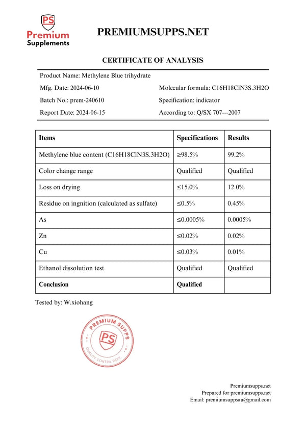 Lab Test - Methylene Blue
