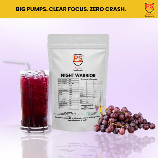 Night warrior Caffeine - free Pre - workout - Premiumsupps